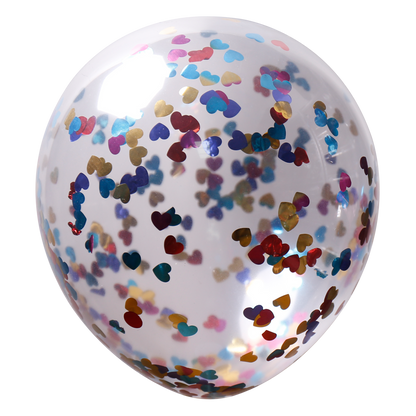 Ballon en latex Confetti 26 cm Lot de 6 pièces