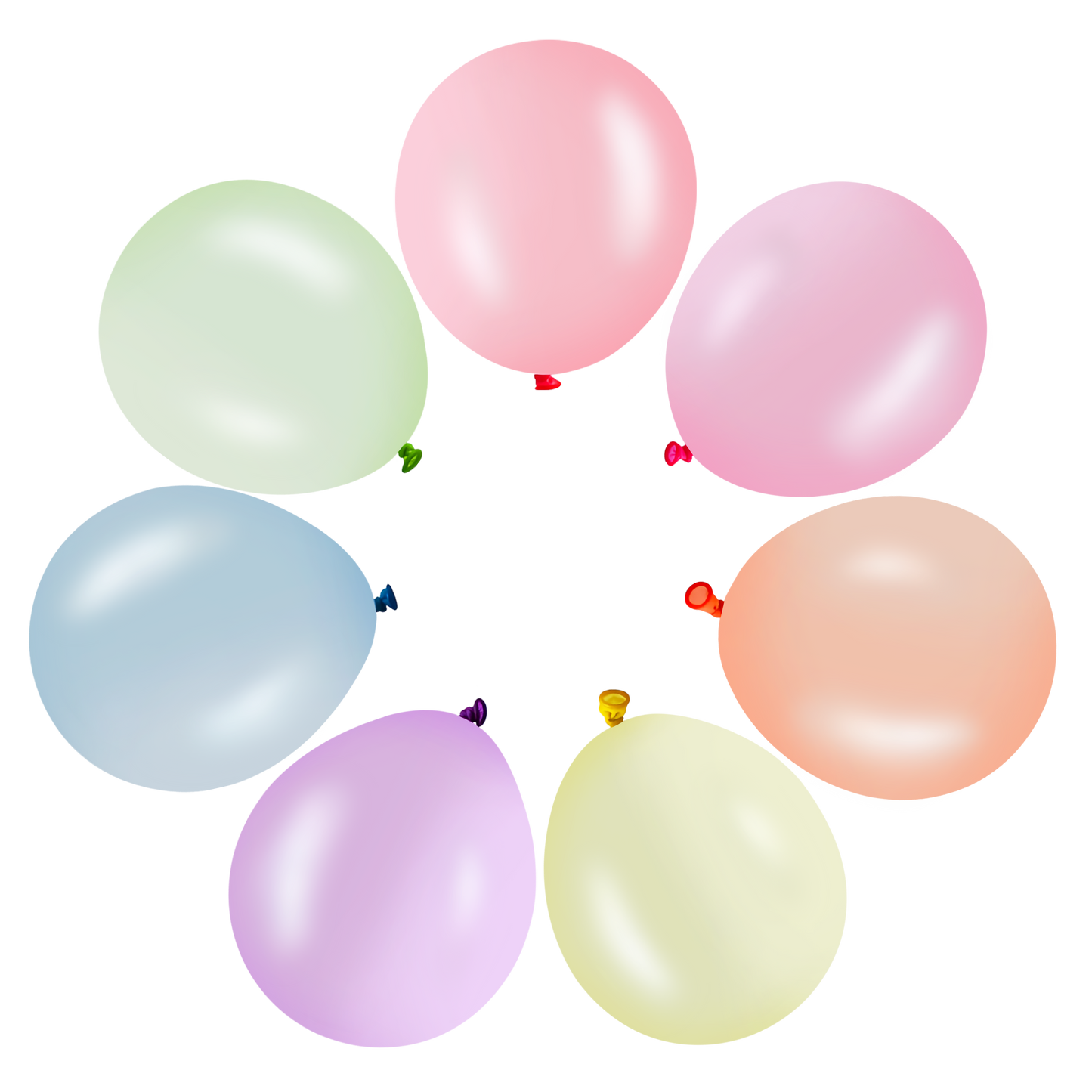 Ballons en latex cristal 13 cm pack de 50 pièces