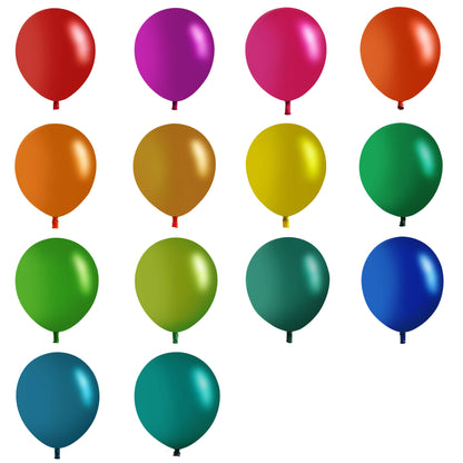 بالونات Latex Chrome Ice مقاس 30 سم حزمة 26 قطعة