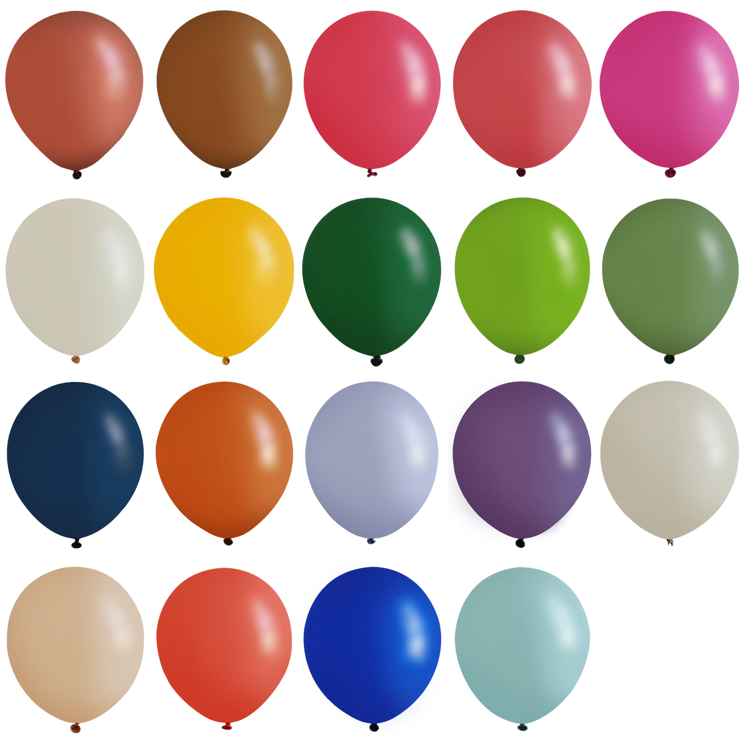 Latex Balloon Retro 45 cm Pack of 8 pcs