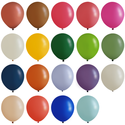 Latex Balloon Retro 45 cm Pack of 8 pcs