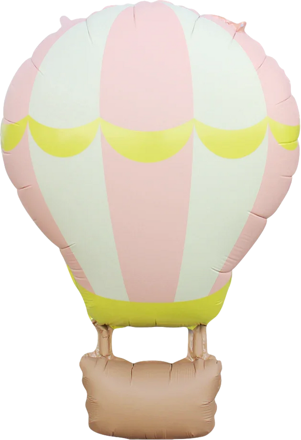 Ballon montgolfière pastel métallisé
