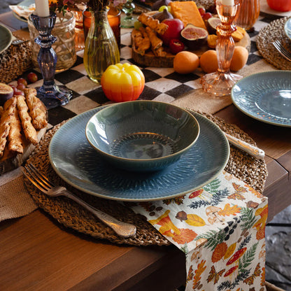 مناديل ورقية بطابع الغابة الخريفي 20 قطعة