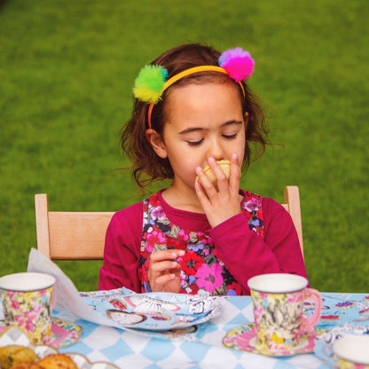 أطباق ورقية زرقاء Alice in Wonderland 12 قطعة