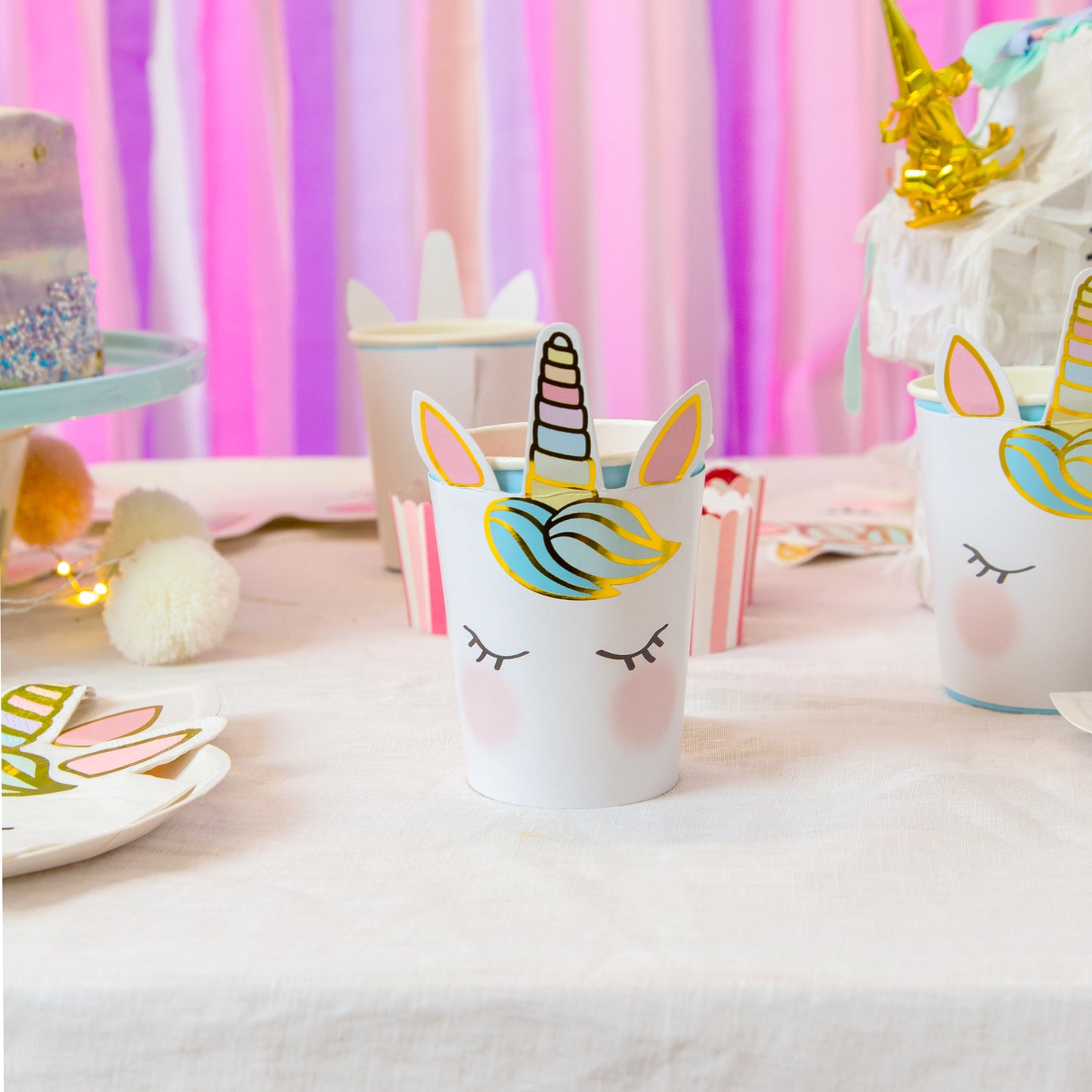 أكواب ورقية We Heart Unicorns 8 قطع