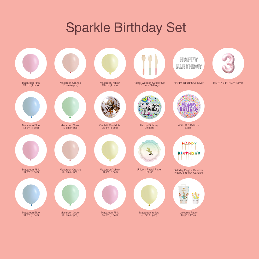 مجموعة عيد ميلاد Sparkle