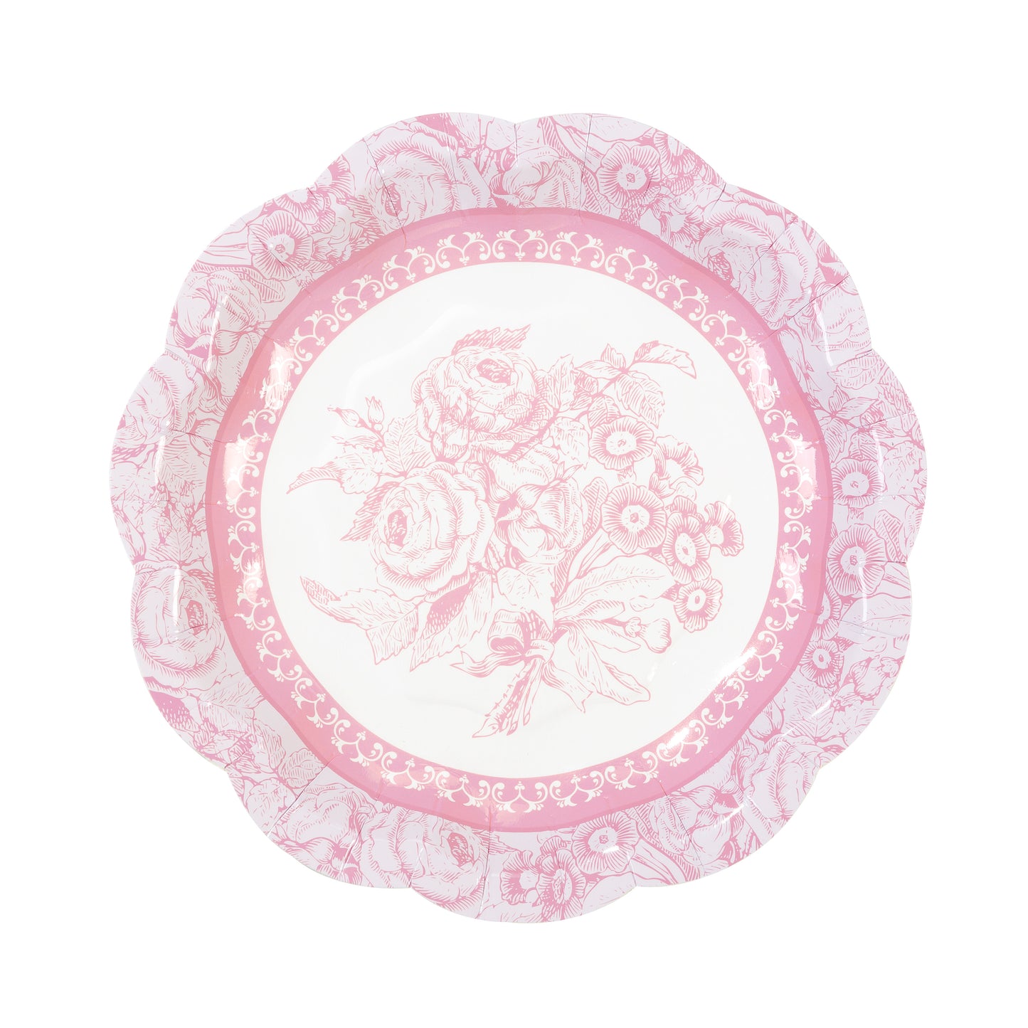 Vintage Floral Paper Plates 12 Pack