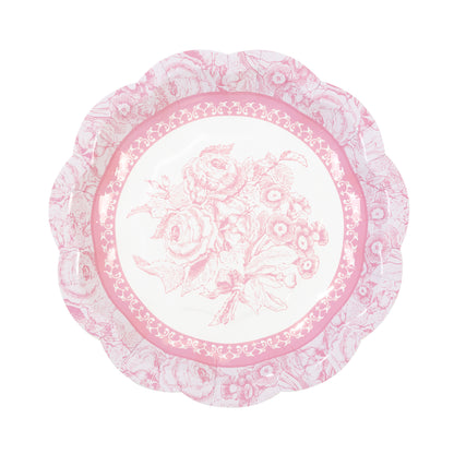 Vintage Floral Paper Plates 12 Pack