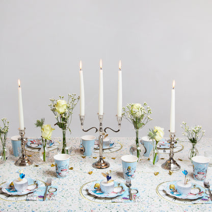 Serviettes cocktail bleues Alice au pays des merveilles 20 pièces