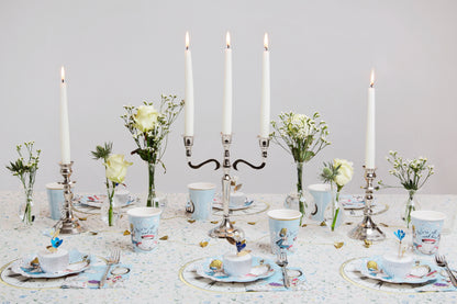 أطباق ورقية زرقاء Alice in Wonderland 12 قطعة