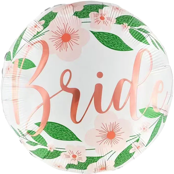 Bride Floral Foil Balloon