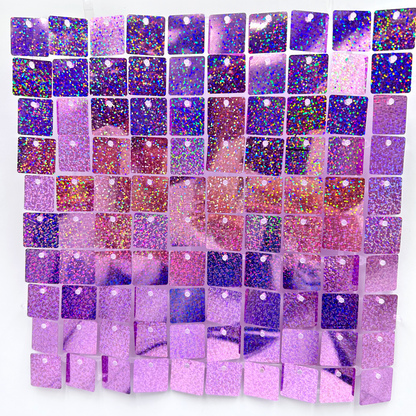 Panneaux de Fond Carrés Paillettes Lumineuses