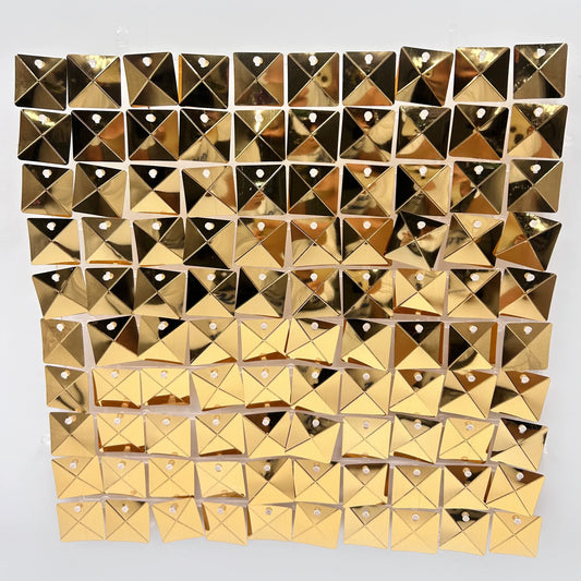 Shimmer Wall Backdrop Pyramid Mirror Tiles