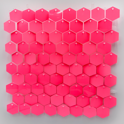 Panneaux de Fond Hexagonaux Finition Unie