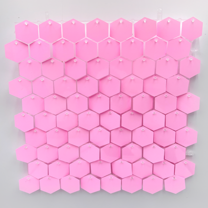 Panneaux de Fond Hexagonaux Finition Unie