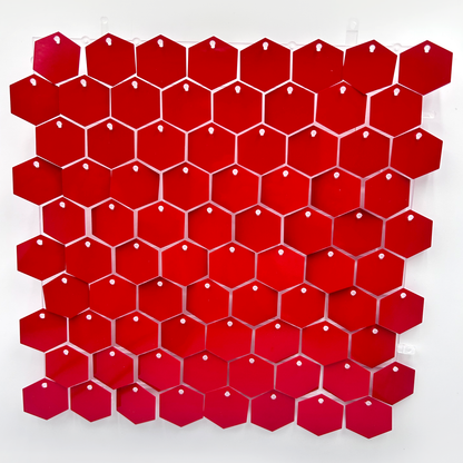 Panneaux de Fond Hexagonaux Finition Unie