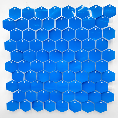 Panneaux de Fond Hexagonaux Finition Unie