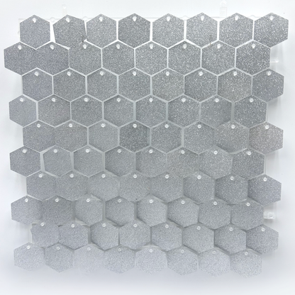 Panneaux de Fond Hexagonaux Finition Pailletée