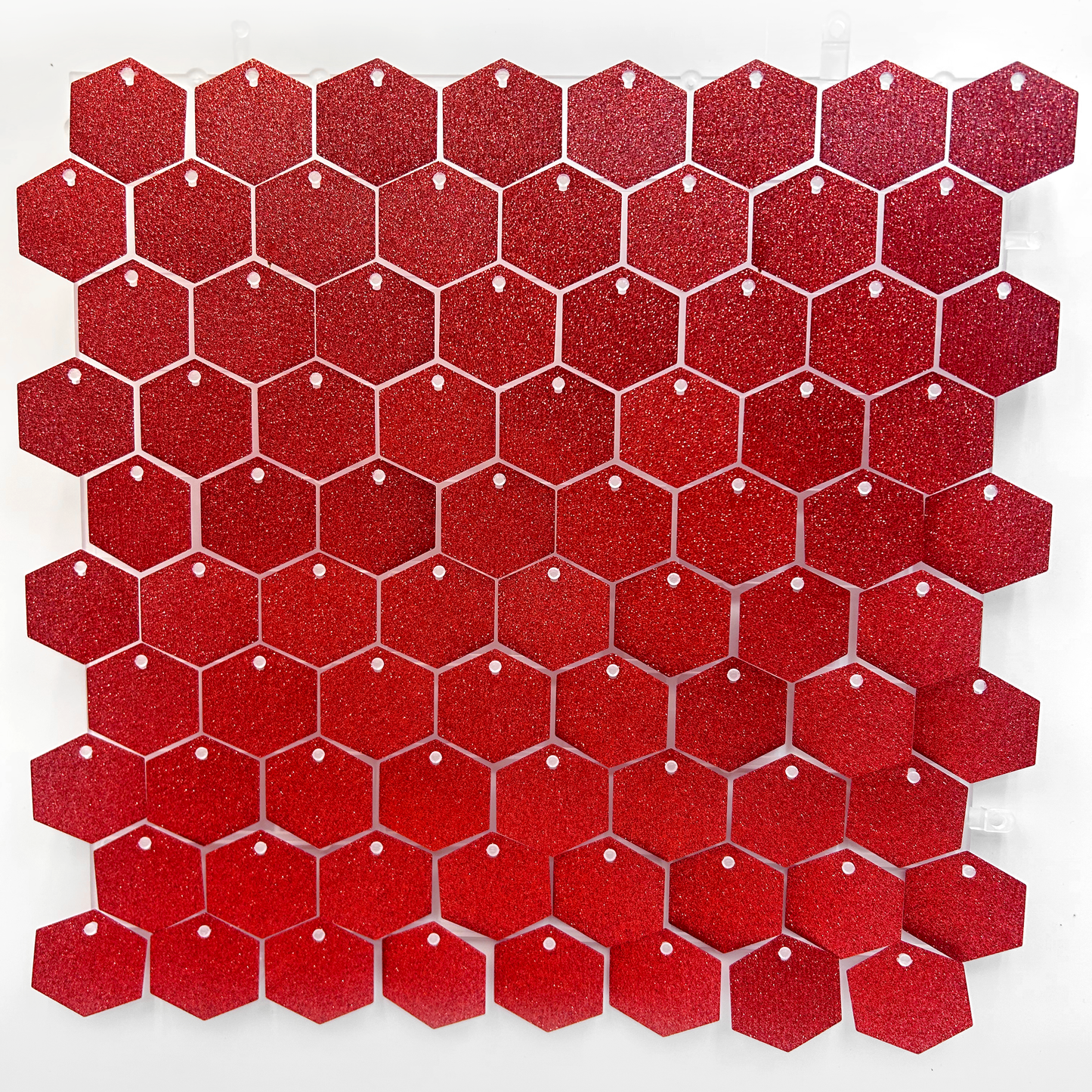 ألواح خلفية سداسية ألوان لامعة