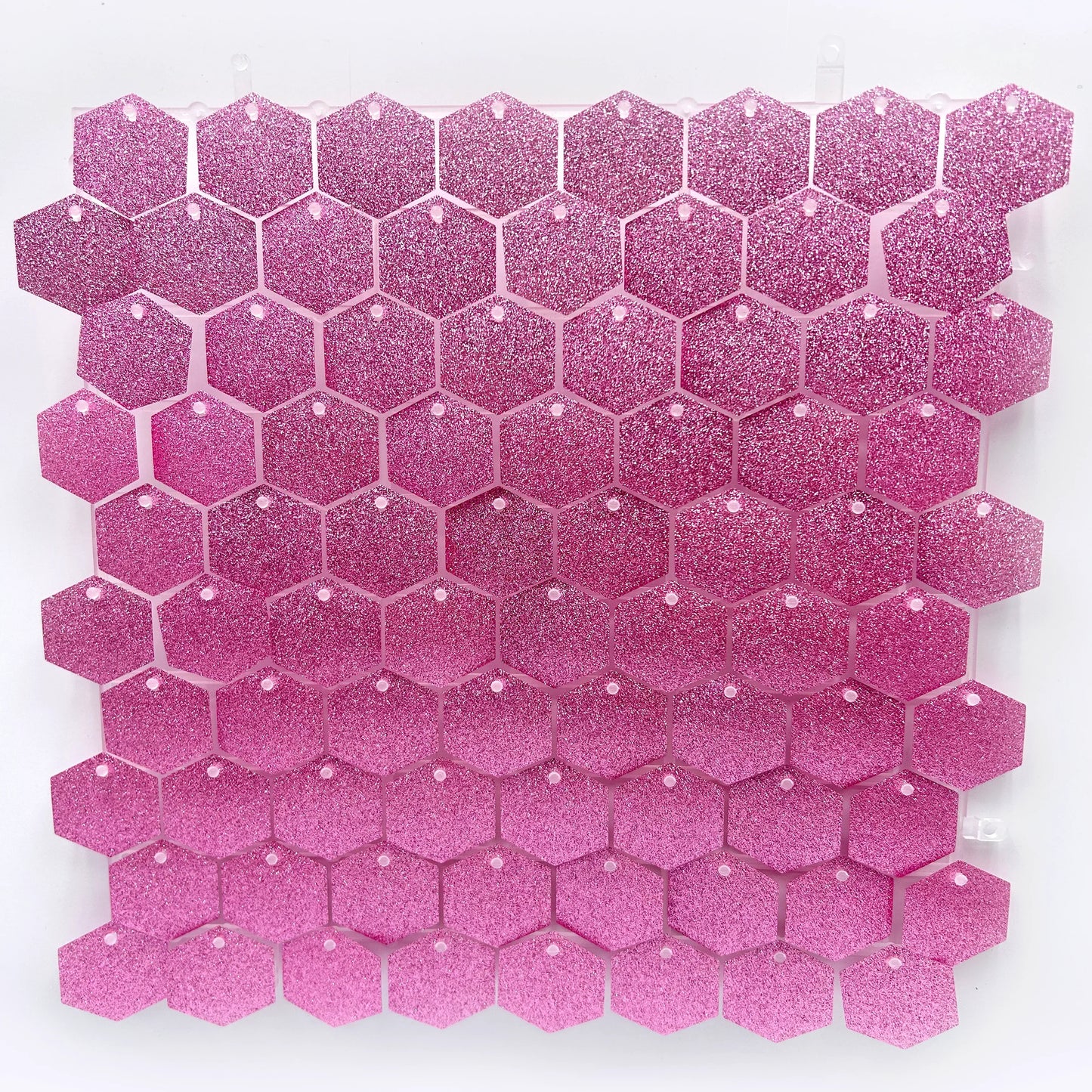 خلفية جدار لامعة بلاطات سداسية لامعة