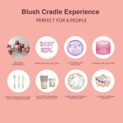 مجموعة Blush Cradle Baby Shower