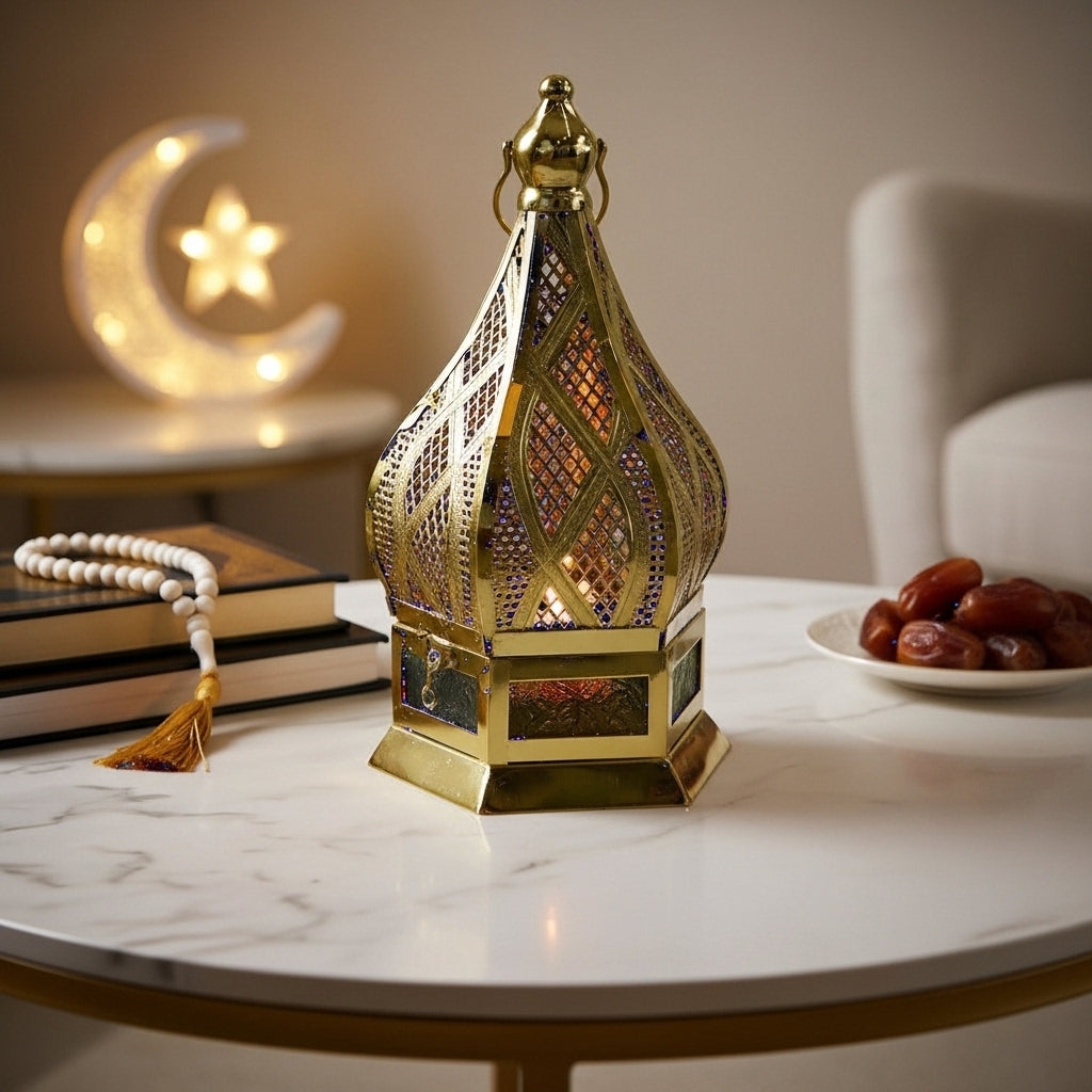 فانوس شمعة معدني 12×24 سم