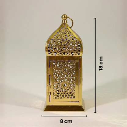 فانوس إضاءة LED ديكوري معدني 8 × 18 سم